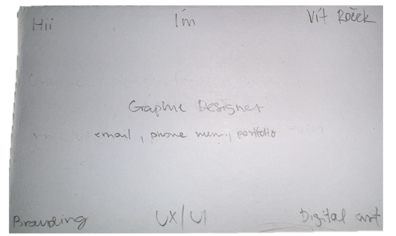 Hand-drawn business card