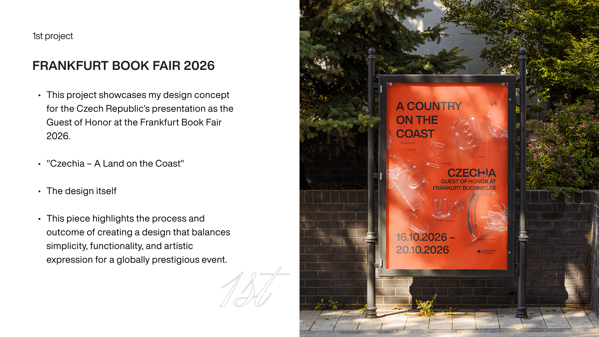 1st project Frankfurt Book fair 2026 a quick itroduction with mockup of one of my poster designs.